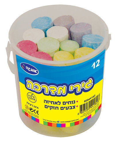 גיר גמבו צבעוני 12 יח