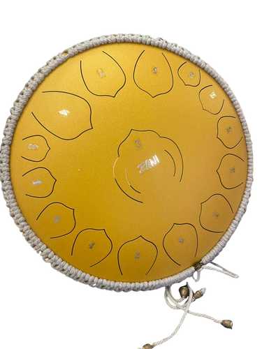 תוף לשונות סטיל דראם ZANI Steel Tongue Drum 14" 15 notes Gold