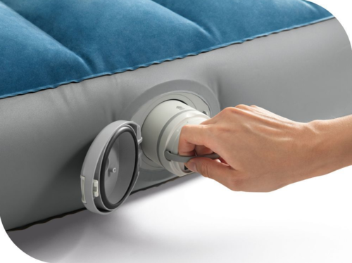 מזרן מתנפח יחיד עם משאבה נטענת INTEX  DURA-BEAM 64187