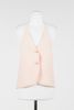 Linen blend halter waistcoat