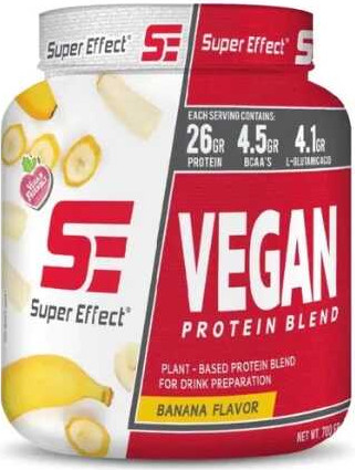 אבקת חלבון טבעונית 700 גרם בטעם בננה - Vegan | סופר אפקט Super Effect 