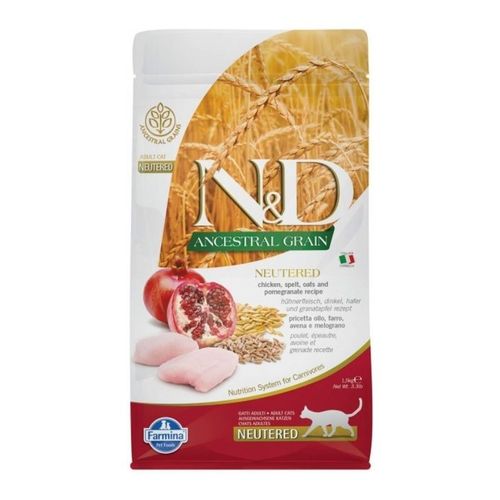 ND אנסס עוף רימון חתול מסורס 5 ק