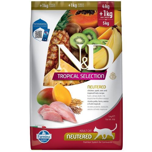 טרופיקל עוף חתול מסורס 5 קג ND