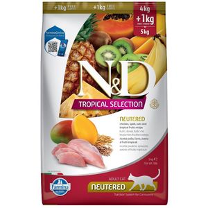 טרופיקל עוף חתול מסורס 5 קג ND