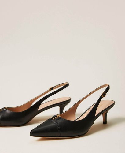 Leather sling backs