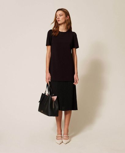 Recycled crêpe de Chine midi dress