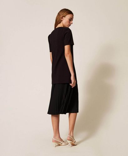 Recycled crêpe de Chine midi dress