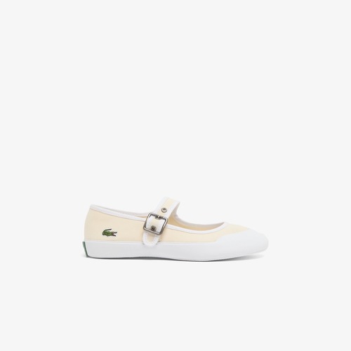 נעלי LACOSTE מידות 36-40.5 לנשים בגוון שמנת