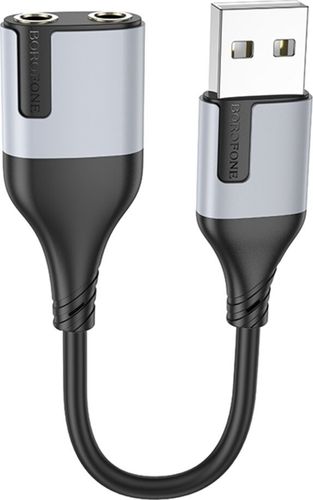 כרטיס קול חיצוני חיבור Borofone BV19 USB-A to 3.5mm 