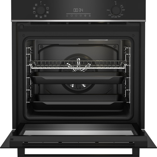 תנור בנוי 72 ליטר דגם BBIM13300X בקו Beko זכוכית שחורה | יבואן רשמי