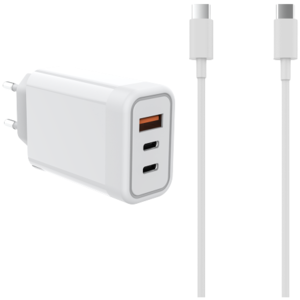 ראש מטען קיר מהיר 65W PD+USB כולל כבל סנכרון Artos