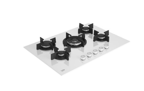 כיריים גז Beko HILW75222SW – ברוחב 75 ס''מ  5 להבות SABAF | יבואן רשמי שנתיים אחריות