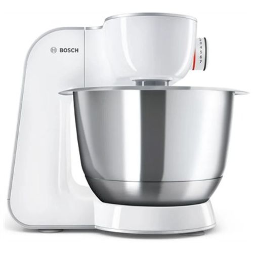 מיקסר משולב מעבד מזון 3.9 ליטר Bosch MUM58200 - צבע כסוף+לבן - שנתיים אחריות יבואן רשמי BSH