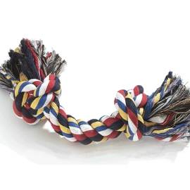 חבל דנטלי 2 קשרים צבעוני בינוני 28 ס"מ 1 יחידה