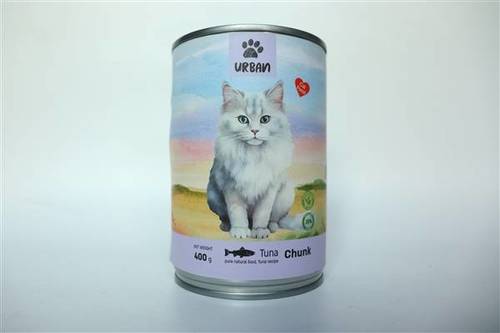 שימורי נתחים אורבן לחתול טונה 400 גרם