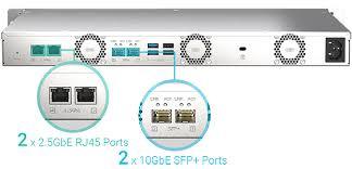 שרת אחסון QNAP TS-435XeU-4G 4 Bay NAS, Marvell 2*SFP, NVME Slots