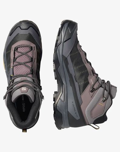 נעלי הרים X Ultra 5 Mid Wide Gx D.Guii Grey  מבית סלומון - SALOMON