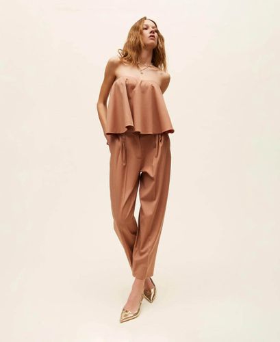 Cool wool cropped trousers