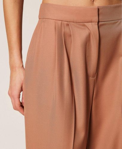 Cool wool cropped trousers