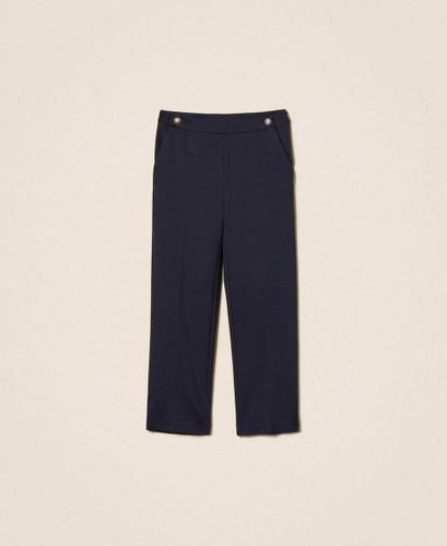 Cigarette trousers with décor