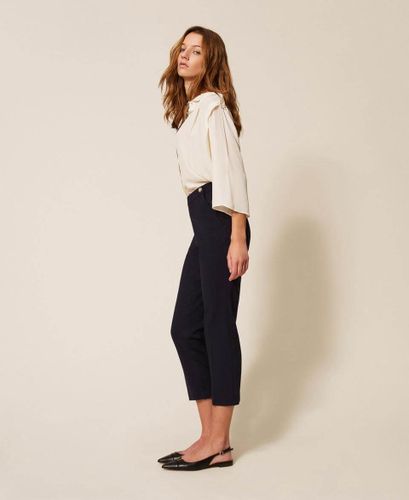 Cigarette trousers with décor