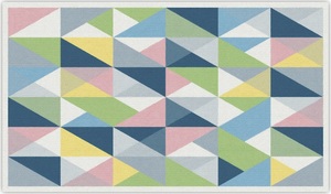 שטיח פעילות מעוצב לחדר ילדים Soft Mat במגע רך - משולשים צבעוניים
