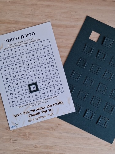 50 יחידות של לוח מגנטי לספירת העומר 