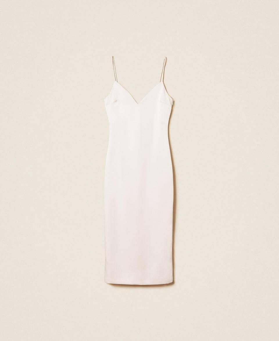 Long duchesse dress Colour: Pink Sand