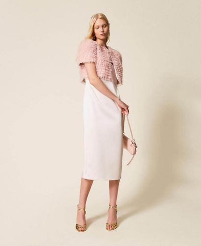 Long duchesse dress Colour: Pink Sand
