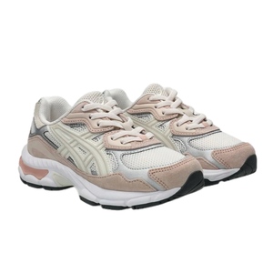 נעל ASICS מידות 27-35 לילדים בגוון קרם-ורוד