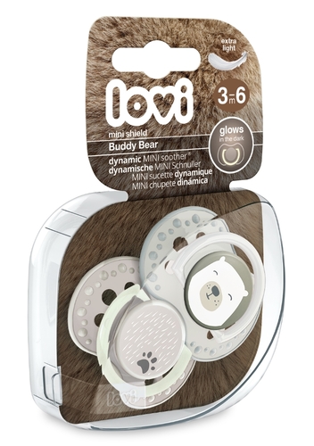 זוג מוצצי סיליקון מהדורת Bear Friends MINI ‏2–0 חודשים Lovi