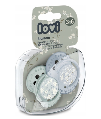 זוג מוצצי סיליקון מהדורת Blossom ‏6–3 חודשים Lovi