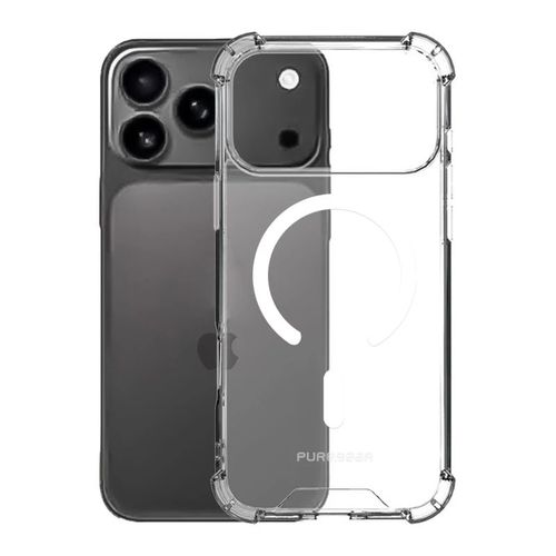כיסוי לאייפון 17 פרו מקס תומך MagSafe עם במפרים PureGear Hard Shell