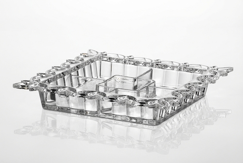 קברט 5 תאים מרובע Pierced 6X36X36 קריסטל בוהמיה