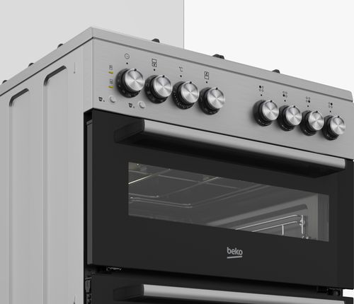 תנור משולב דו תאי  דגם BEKO KFDM62129BB בקו שחור