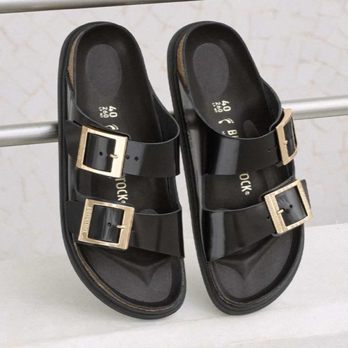 כפכף BIRKINSTOCK ARIZONA DROPLET BUCKLE שחור מידות 35-41 לנשים בגוון שחור לכה