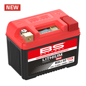 מצבר ליתיום לאופנוע – BS Battery BSLi-02 Max | LiFePO4 180A | KTM Husqvarna Honda Yamaha