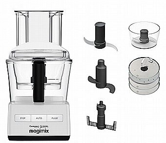 מעבד מזון מקצועי פתח רחב כולל אביזרים Magimix Compact CS3180XL | יבואן רשמי