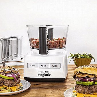 מעבד מזון מקצועי פתח רחב כולל אביזרים Magimix Compact CS3180XL | יבואן רשמי