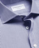 חולצה פסים כחול לבן צווארון חתוך גזרת סלים - Bengal stripe Slim Fit