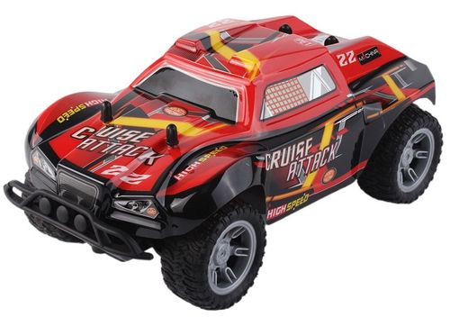 מכונית Cruise Attack על שלט רחוק, עד 25 קמ''ש עם סוללה נטענת (מגוון צבעים)
