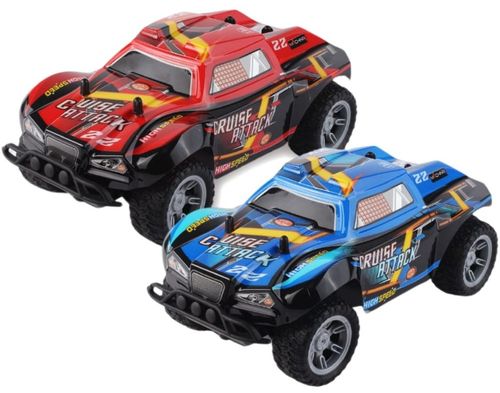מכונית Cruise Attack על שלט רחוק, עד 25 קמ''ש עם סוללה נטענת (מגוון צבעים)