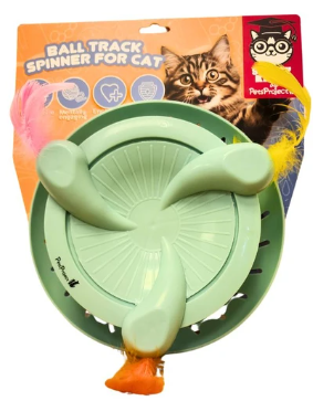 משחק אינטרקטיבי ספינר לחתולים - PETSPROJECT Interactive Ball Track Dispenser Toy 