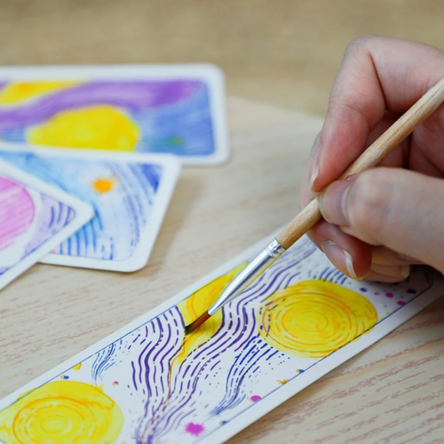 ערכת יצירה וצביעה במים – 20 סימניות ציפורים מרהיבות