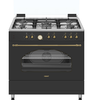 תנור משולב כיריים FJ-FSC9095BK שחור כפרי פוגיקום FUJICOM