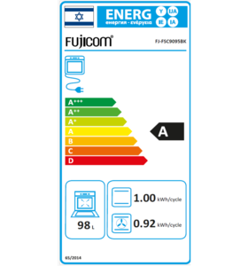 תנור משולב כיריים FJ-FSC9095BK שחור כפרי פוגיקום FUJICOM