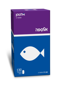 אלספה | אומגה 3 | כמוסות רכות | 130 כמוסות |