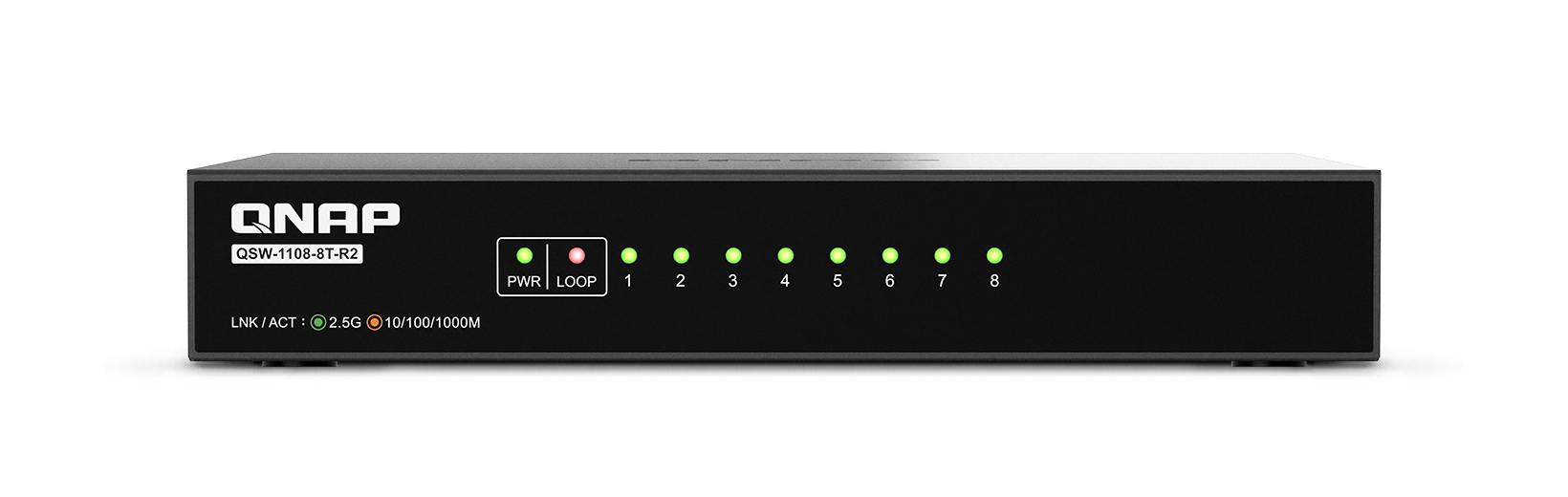 מתג לא מנוהל QNAP 8-Port 2.5GbE QSW-1108-8T-R2