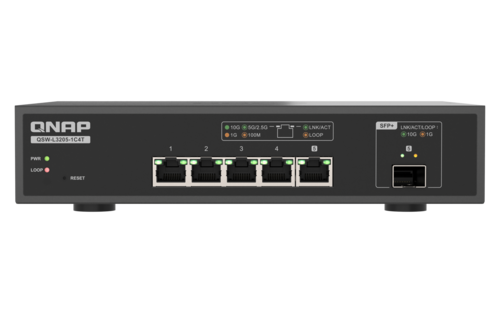 מתג QNAP 5-Port 10GbE QSW-L3205-1C4T Lite Managed