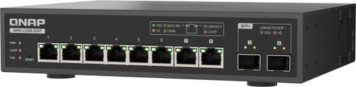 מתג QNAP 8-Port 10GbE QSW-L3208-2C6T Lite Managed